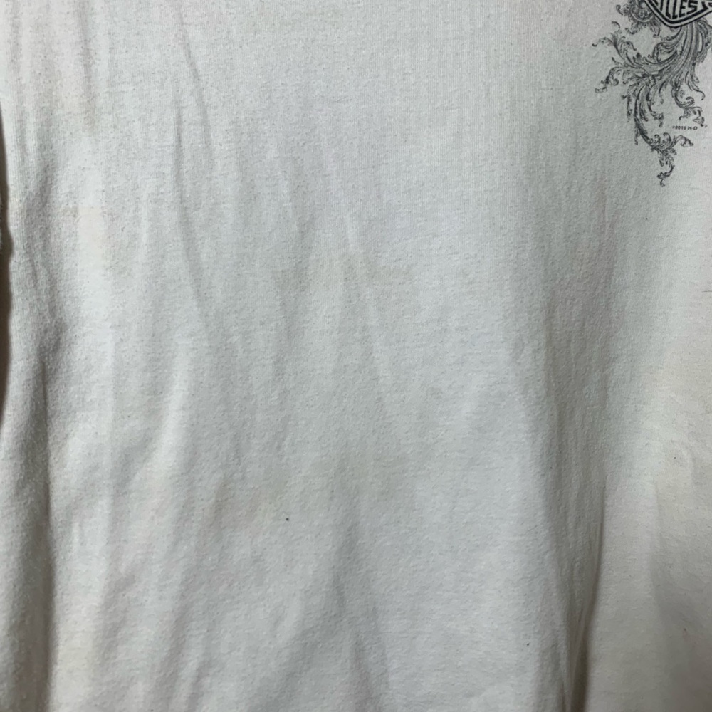 Y2k tribal White and grey Harley Davidson long sleeve shirt - Picture 5 of 5